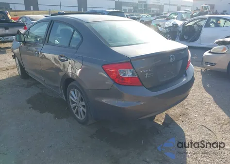 2012 Honda Civic Ex z USA, uszkodzony, nr VIN 2HGFB2F87CH534952